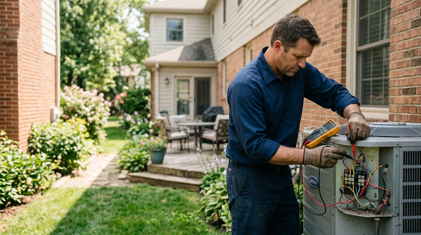 HVAC technician working near Ellicottville, NY